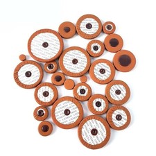 25 Pcs/Set Alto Saxophone Pads SAX Brown Fuax Leather Pad MORESKY