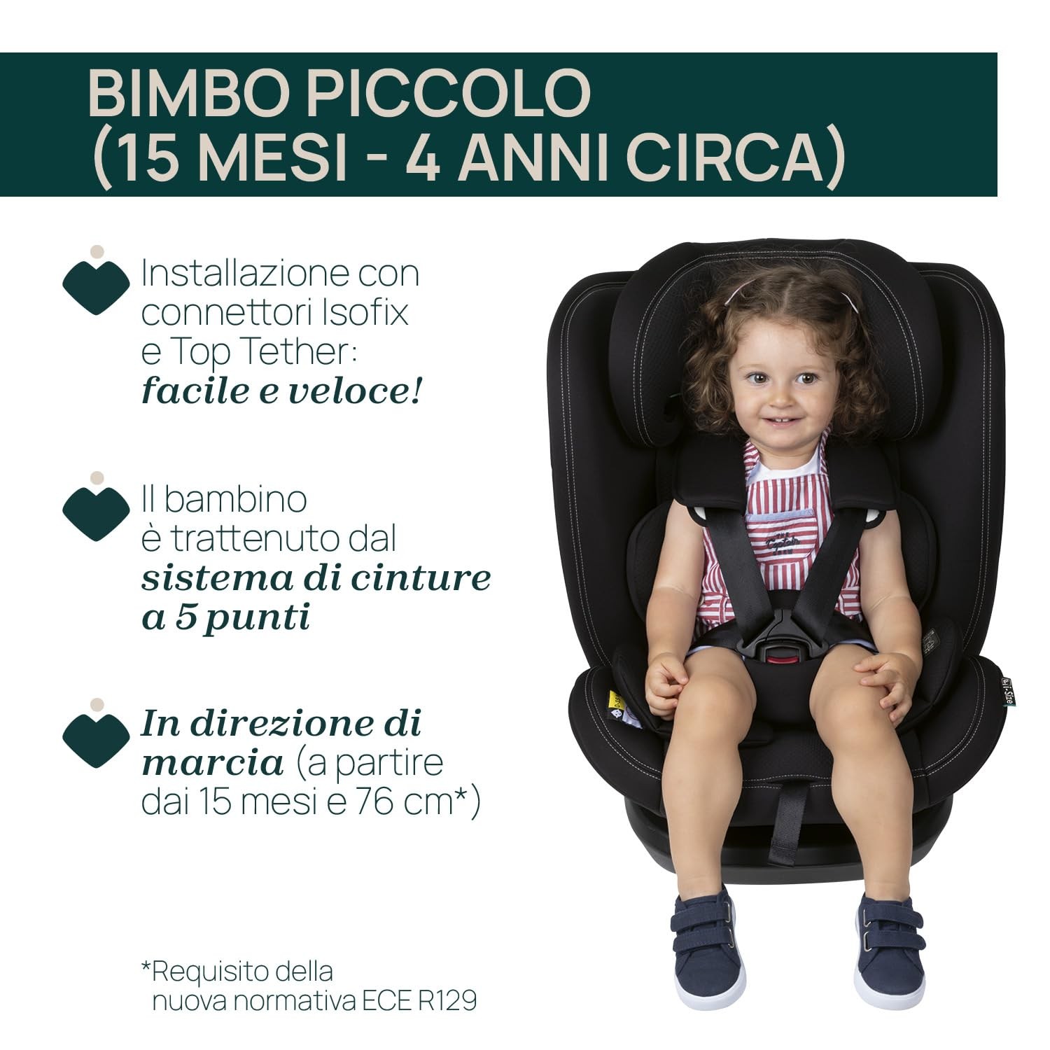 Chicco Seggiolino Auto Mokita I Size con Sistema Isofix per Bambini di Altezza foto 5