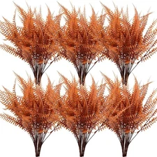 SzJias Fall Plants Artificial Ferns for Outdoors Fake Fern Plants Faux Boston Fe