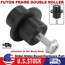 Futon Frame Double Roller (Sold Each) - Slider - Glider - Dowel - Hardware Part