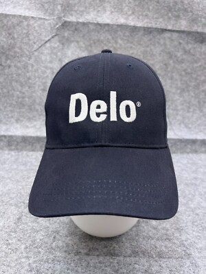 Delo Hat Cap Strap Back Adult One Size Blue Cotton Heavy-Duty Diesel Engine Oils