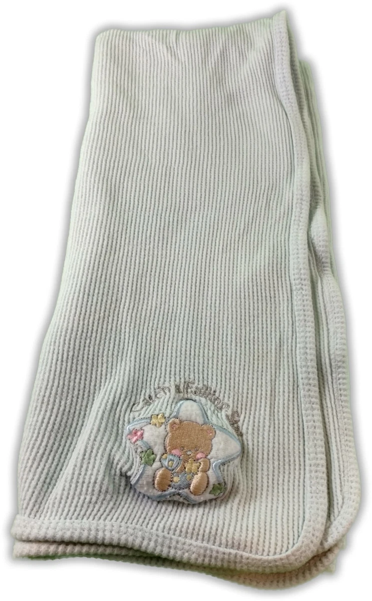 BLUE THERMAL WAFFLE BABY BLANKET CATCH A FALLING STAR B 22
