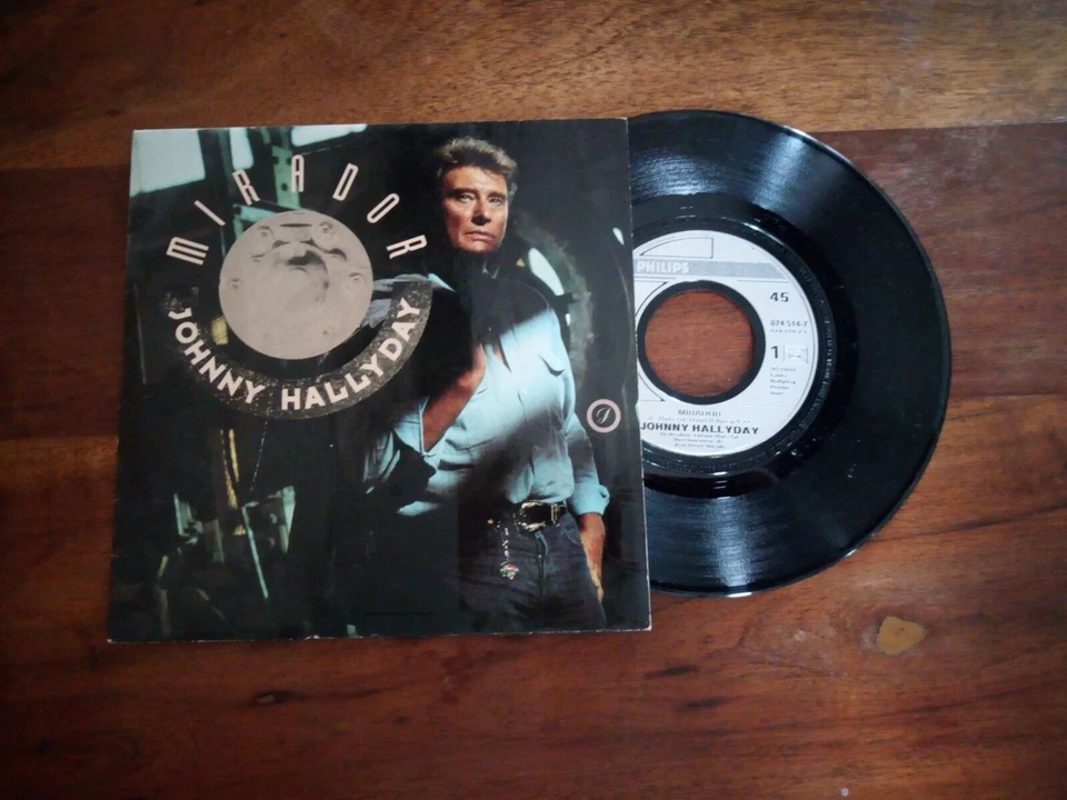 Disque vinyl 45 tours Johnny Hallyday Bon état - Photo 2/2