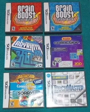6 Nintendo DS Game Cases & Manuals *NO GAMES* Lot Of 6