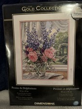 Dimensions Gold Collection Kit Peonies And Delphinnium