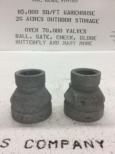 Victaulic Fig 50 Reducer Pipe Fitting 2" X 1.25" Galvanized Grooved Pipe Fitting
