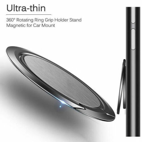 Universal 360° Ultra Thin Finger Grip Metal Ring Stand Holder for Cell Phone hi - Picture 1 of 16