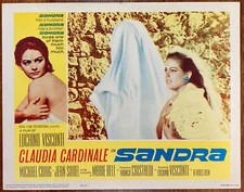 SANDRA Original Movie Lobby Card Poster 1966 Pretty Claudia Cardinale Visconti