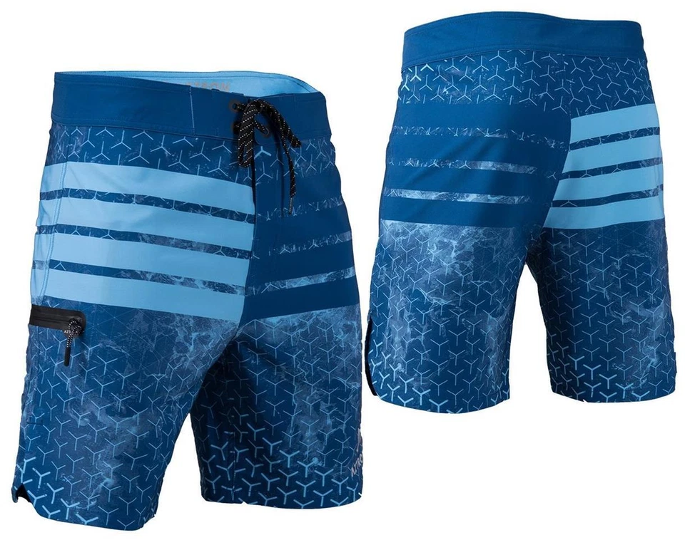 AZTRON SPACE Herren Short Hose Boardshort Wakeboard Swimshort blue - Groesse: L