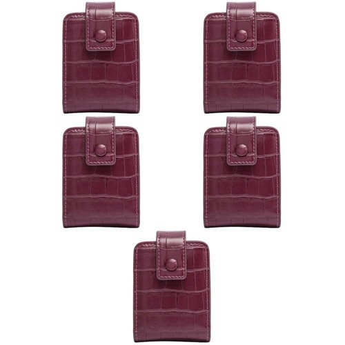 Porte-clés Porte-rouge à Lèvres En Cuir PU - Pochette Organisatrice De Maquillage Portable Pour Sac à Main, Voyage, Voiture - 7