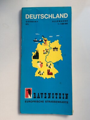 Vintage Sheet Map - Germany by Ravenstein - 875 - 1970's