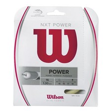 Wilson - WRZ941600 - NXT POWER Gauge 16G Tennis Raquet String - Natural Color