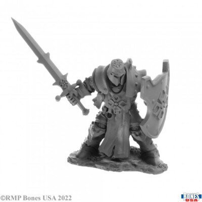 1x CRUSADER - BONES USA REAPER Figur Miniatur RPG JDR Paladin 77551 30083