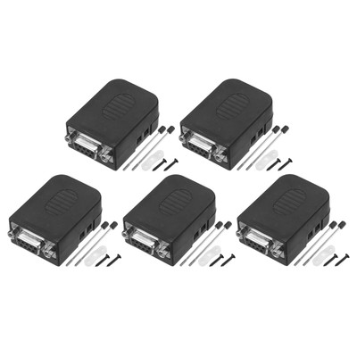5pcs D-sub DB9 Breakout Board Connector 9-pin Female RS232 Adapter Block Screws
