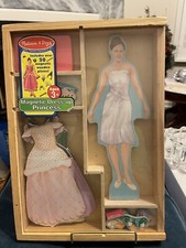 Melissa  Doug Magnetic Dress-up Princess 18 Wooden Pieces  T 2