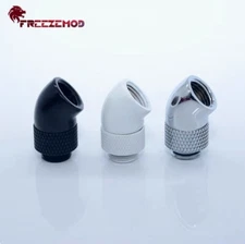 FREEZEMOD 45 Degree Rotary Fitting Adapter G1/4 Thread M to F PC WaterCooling