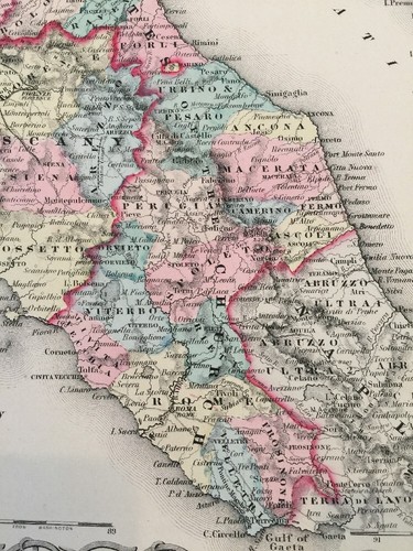 Northern ITALY, No 18, Antique Atlas Map 1855 Colton World Maps - Picture 6 of 12