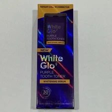 White Glo Purple Tooth Toner Whitening Serum Color Corrector 1.69oz New