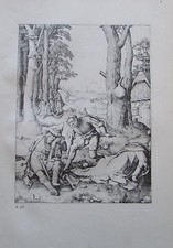 Lucas van Leyden: Mohammed und der Mönch Sergius - Kunstblatt aus 1924 print