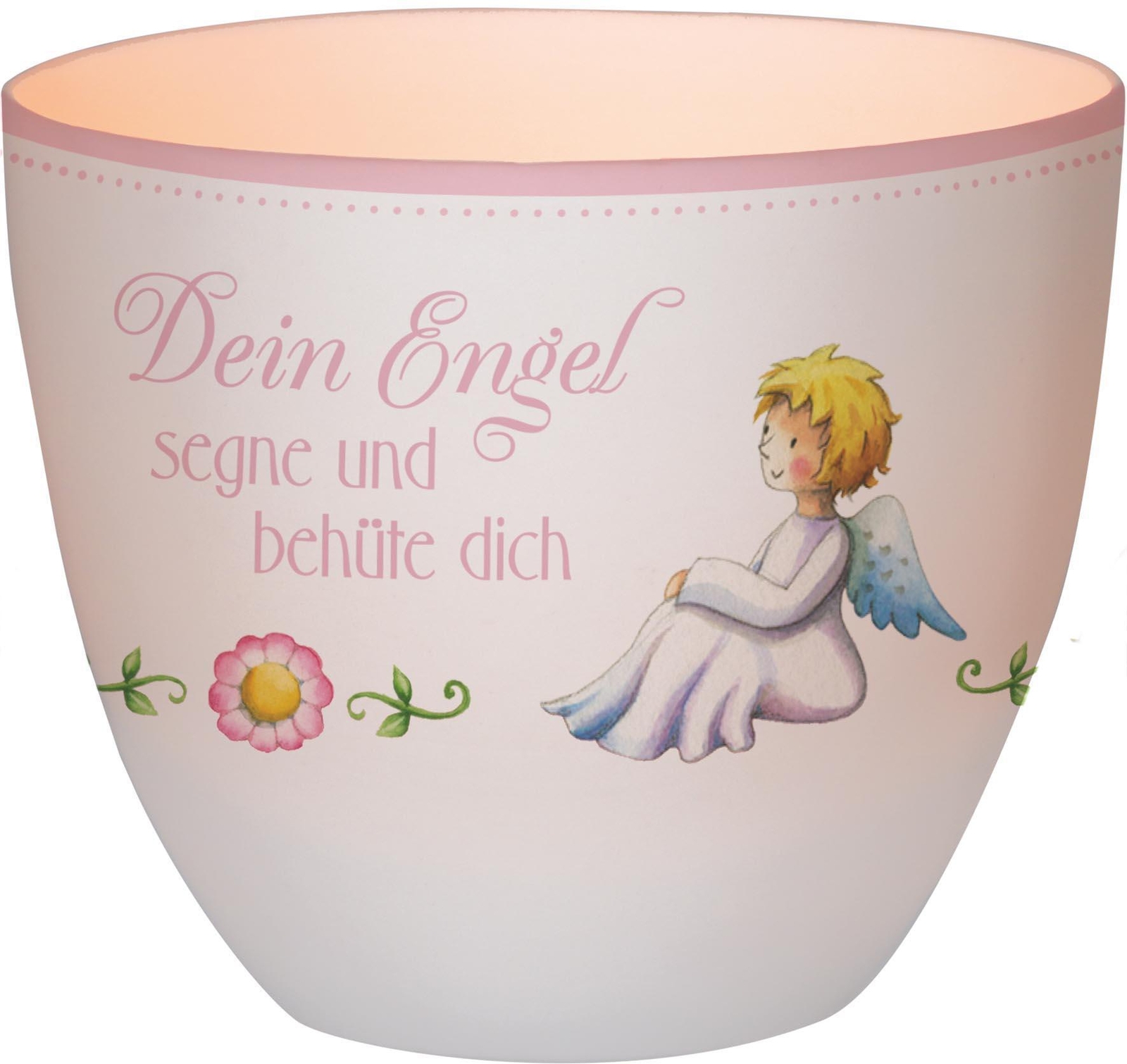 Dein Engel Segne Und Behüte Dich - Windlicht (rosa) Nina Chen Stück