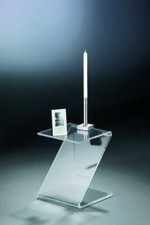Beistelltisch - Butlertisch aus Acrylglas -Material Acryl - transparent klar