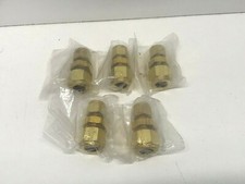 LOT OF 5 NEW OLD STOCK SSP 1/2" X 3/8" TUBE OD BRASS REDUCING UNION IBD8RU6