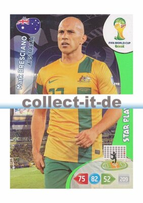 Panini Adrenalyn XL World Cup 2014 - 22 - Mark Bresciano - Star Player
