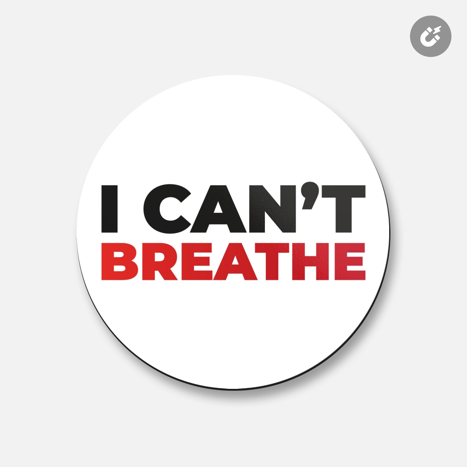 George Floyd Black Lives Matter | 4'' X 4'' Round Decorative Magnet