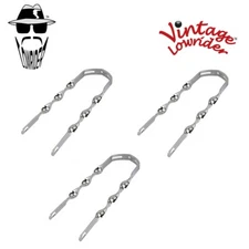 (3) F&R Original Lowrider 12" Bicycle Replacement Flat Twist Chrome Fender Brace