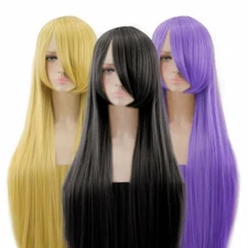 Hot Sexy 80cm Long Straight Wig Fashion Cosplay Costume Anime Hair Full Wig Hair