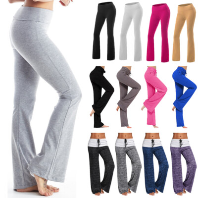 bootleg exercise pants