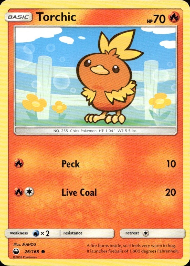 TORCHIC 26/168 Common Celestial Storm Pokemon LP A14: 101