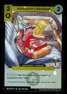 Adventurer'S Backpack, MetaZoo MZ1 177/214, Common Holo, CCG Card