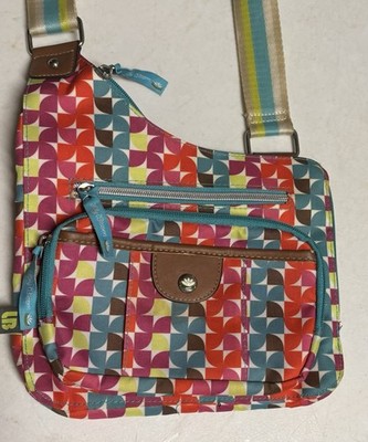 Lily Bloom Sling Bag Multicolor Crossbody Purse - Flaw Key String  Peeling C Pic