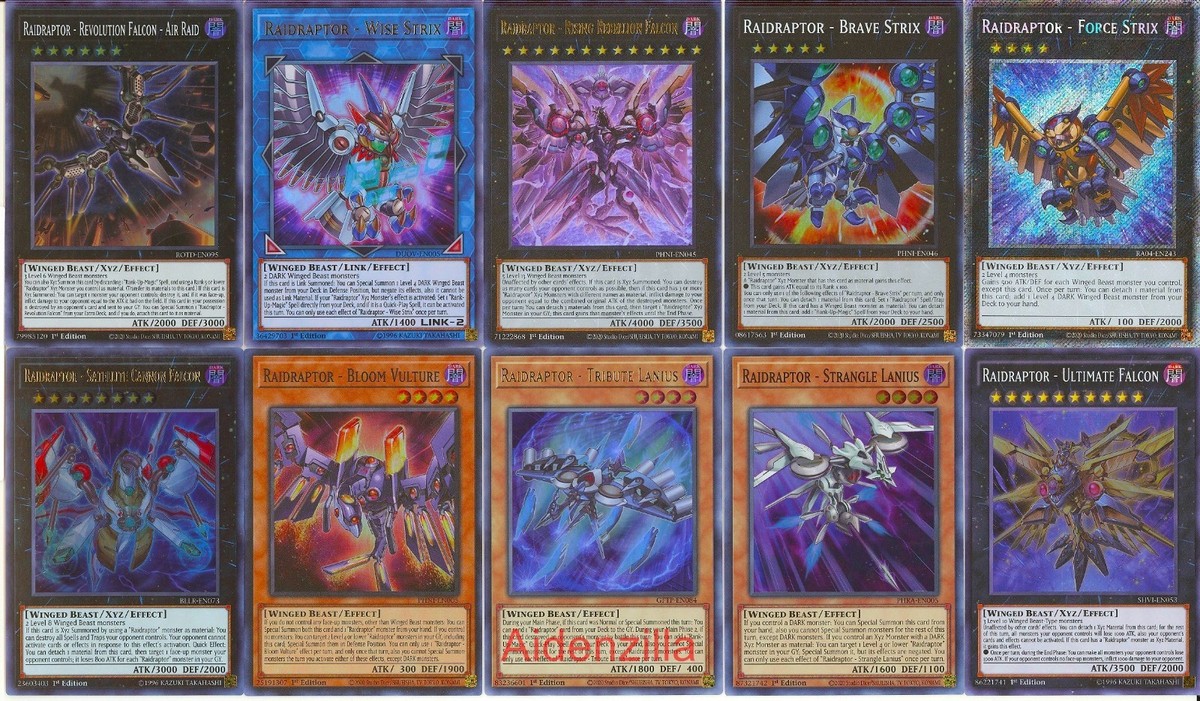 Yugioh Raidraptor Deck - Wise Force Strix Tribute Strangle Lanius | eBay
