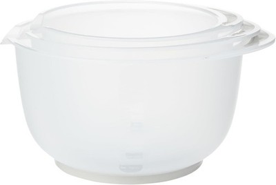 Chef Aid Rührschüssel-Set 3-teilig ? 1,5 L, 2 L, 2,5 L ? Rutschfester Boden und 
