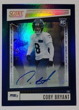 2022 Score Rookies Artist Proof Signature 26/35 Coby Bryant Rookie (AU/RC) Bears