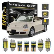 7x Interior LED Light Bulbs License Plate For VW Beetle Convertible 1998-2011