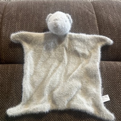 Hallmark Baby's First Lovey Gray Bear Security Blanket/Lovey Stuffed Animal Toy