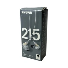 Shure SE215-CL Sound Isolating In-Ear Headphones Earphones OEM Earbuds Clear
