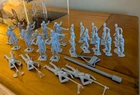 VTG MPC Marx German Soldiers Light Gray Army Men Military Plastic Figures