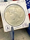 1923-P PEACE SILVER DOLLAR $1 Coin ~ 90% Silver ~ A