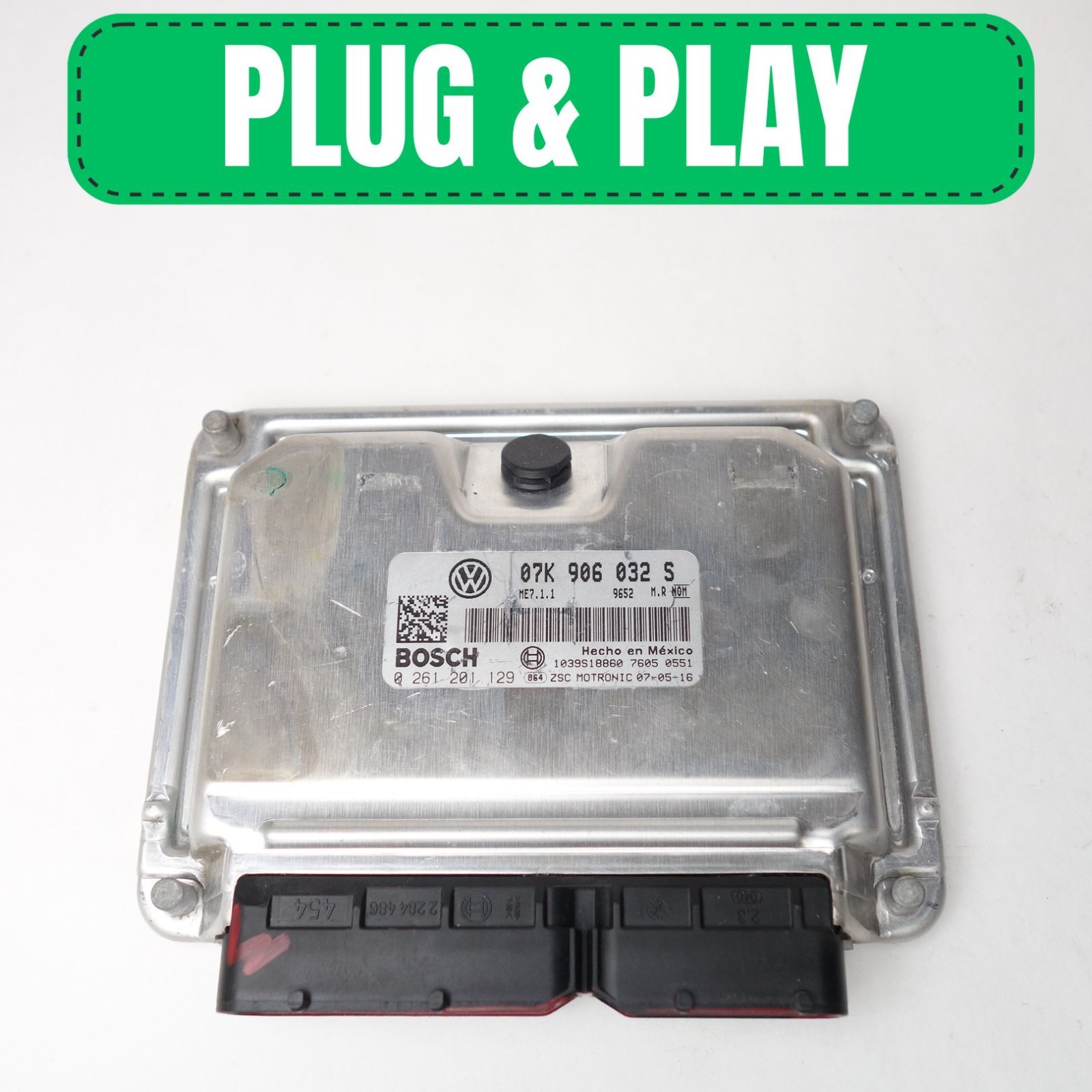 PROGRAMMED PLUG  PLAY ECM ECU IMMO OFF 2.5L VOLKSWAGEN JETTA RABBIT 07K906032S