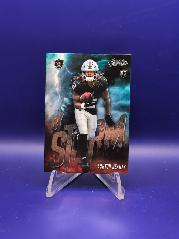 2025 Panini Absolute 🔥Ashton Jeanty🔥#1 BY STORM Insert Rookie RC - Raiders