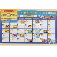 Melissa and Doug Monthly Magnetic Calendar for Kids New In Package