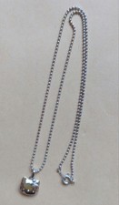 Sanrio Hello Kitty Face Necklace  Earrings Set with Bow Stone Accent 2002