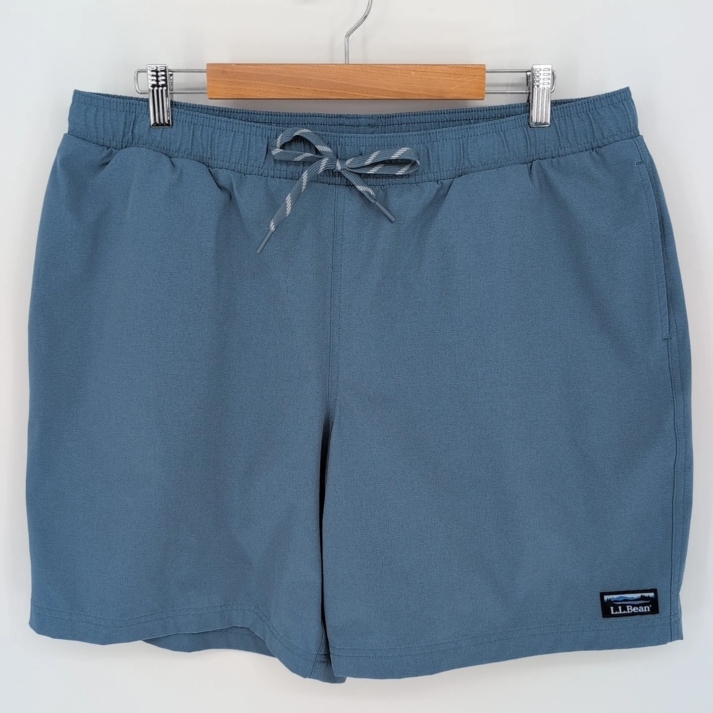 LL Bean Multisport Shorts Mens XL Blue Swim Athleisure Performance Lined 520194