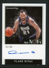 2018-19 VLADE DIVAC 91/99 AUTO PANINI NOIR AUTOGRAPHS