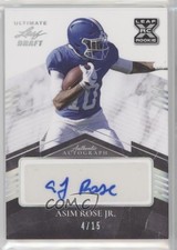 2021 Leaf Ultimate Draft Silver Spectrum 4/15 Asim Rose Jr #BA-ARJ Auto 0g03