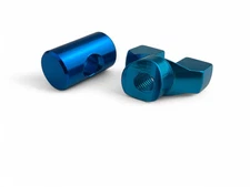 Blue Rear Brake Adjuster Winged Nut & Trunnion M6 thread for Automatic scooters